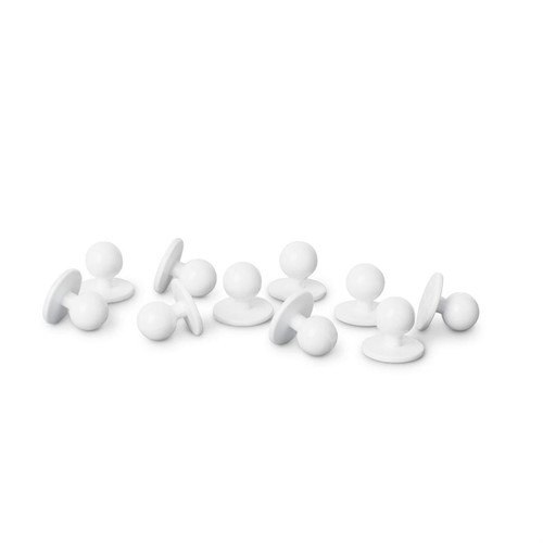 Kulknappar Segers vit 10st/ifp
