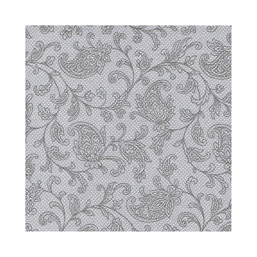 Servett Royal Collection 1/4-vikt 25cm grå Ornaments 280st/fp