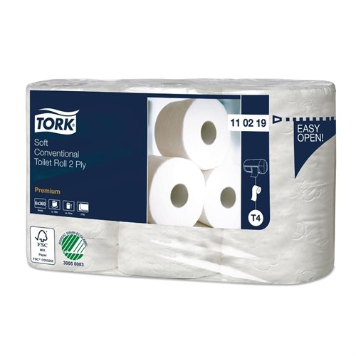 Toalettpapper T4 Tork Premium mjuk 42rle/fp