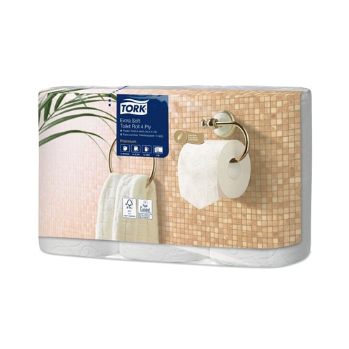 Toalettpapper T4 Tork Premium Extra mjukt 42st/fp