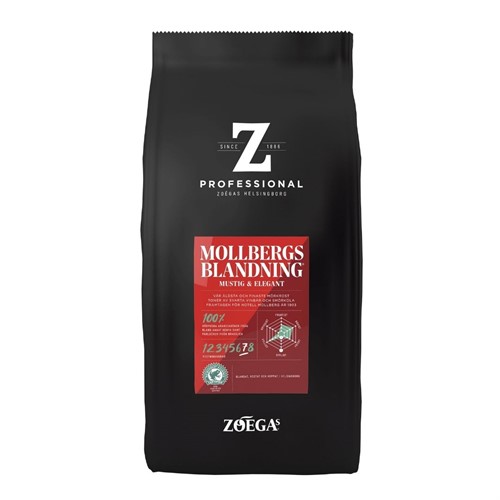 Kaffe Hela bönor Zoegas Mollbergs 750gr 8st/fp