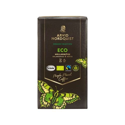 Kaffe brygg Eko Mellanmörk 450g 12st/fp