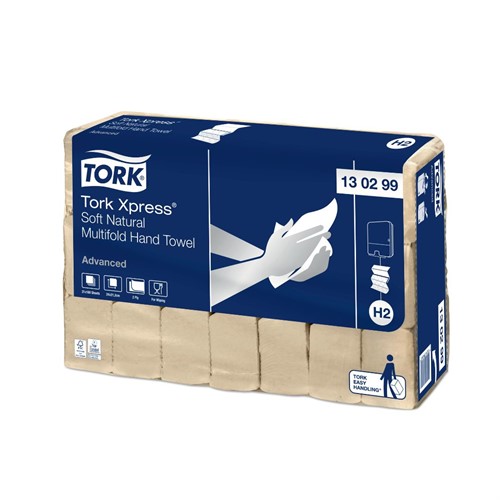 Handduk H2 Tork Xpress Mjuk Multifold 3780st/fp natur