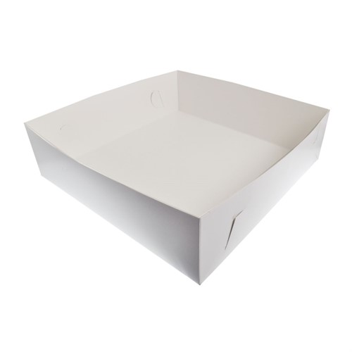Tårtbotten kartong 32x32x12cm vit 100st/fp