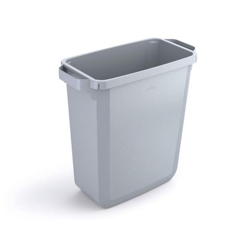 Soptunna rektangulär 60 liter Durabin grå