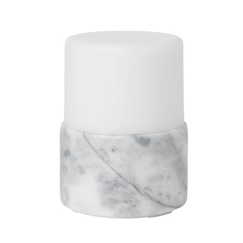 LED-ljushållare Bright Marmor höjd 10,5cm grantigrå