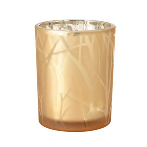 Ljushållare glas Shimmer Sand höjd 10cm