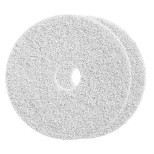 Golvvårdsrondell Twister 17&#39;&#39; vit 2st/fp
