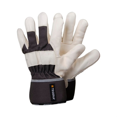 Läderhandske Tegera® 364 beige/grå