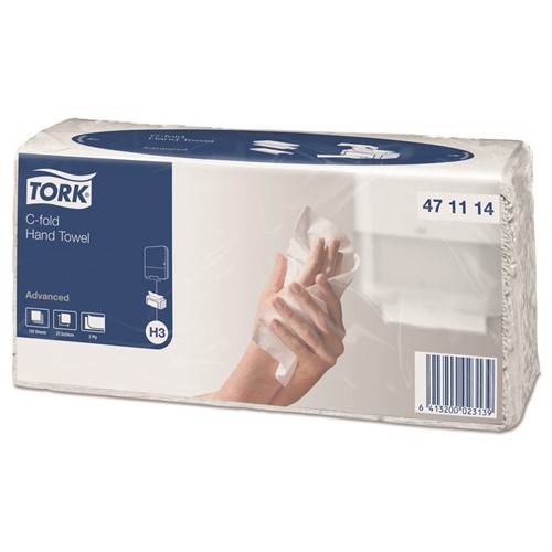 Handduk Tork C-fold H3 Advanced 2400/fp