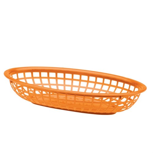 Serveringskorg PP oval 24x15cm orange