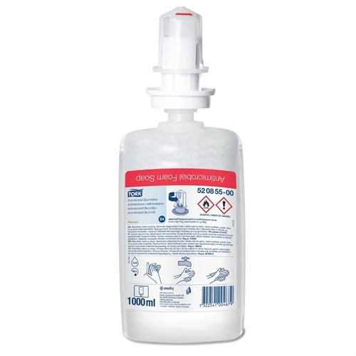 Skumtvål Antimikrobiell Tork S4 1000ml 6st/fp