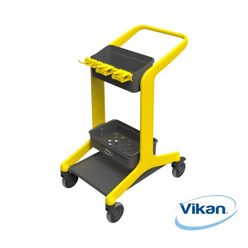 Rengöringsstation mobil HyGo Vikan 78cm gul