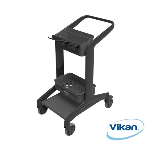 Rengöringsstation mobil HyGo Vikan 78cm svart