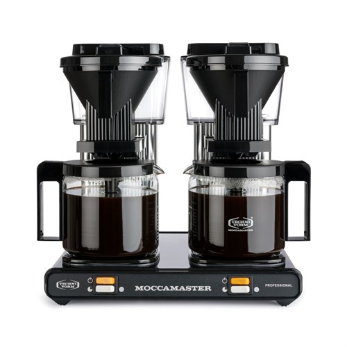 Kaffebryggare Moccamaster Professional Double Silver/svart