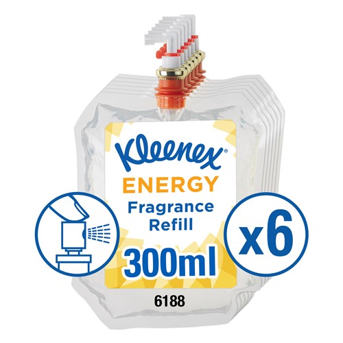 Luktbättrare KCP refill Aircare Energy 300ml 6st/fp