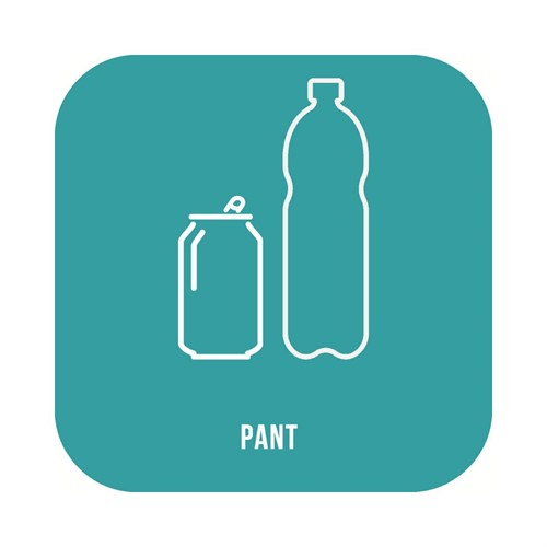 Dekal &quot;Pant&quot; 21x21cm grön