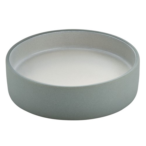 Tallrik 2in1 flat/djup 16cm grå/vit Playground