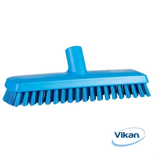 Golvskrubb m/vattengenomlöpning mycket hård Vikan 270mm blå