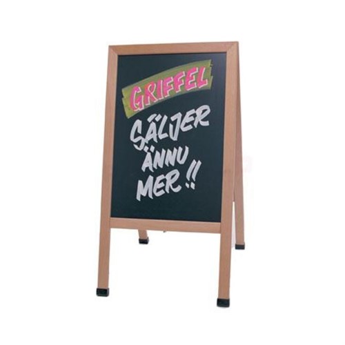 Gatupratare Griffel 70×100cm betsad träram