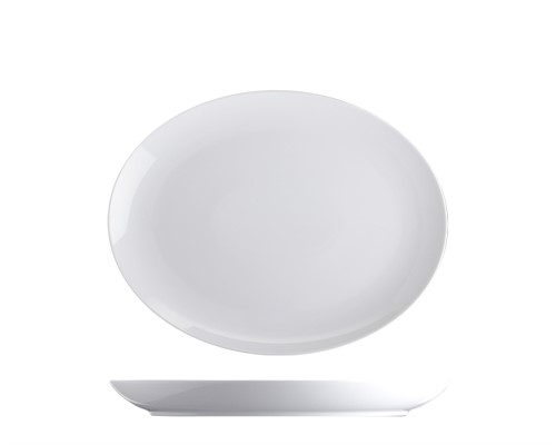 Tallrik Basic oval 20,5cm x 16,4cm