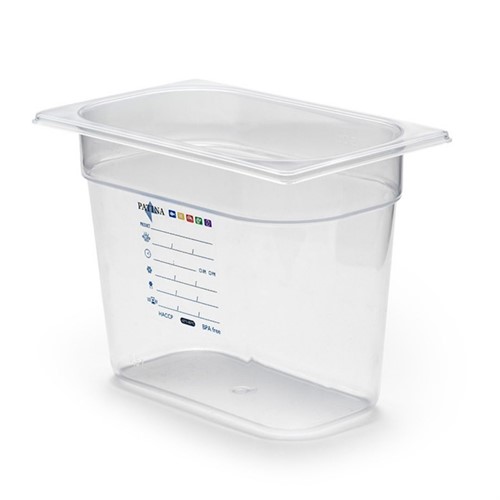 Kantin PP transparent GN 1/4 200mm