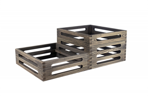 Träram till kylplatta och kantin GN 1/2 ek driftwood 2st/fp