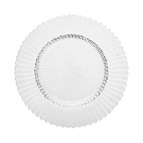 Tallrik flat glas Archie 21,5cm clear United tables