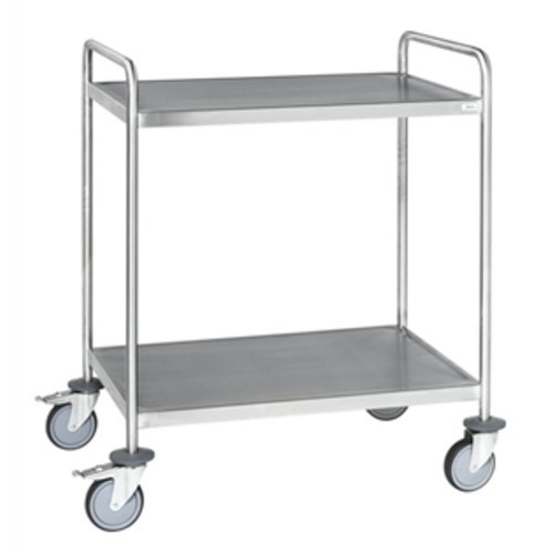 Bordsvagn rostfri helsvetsad 2 plan