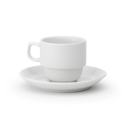 Espressokopp med öra Praha 11cl vit