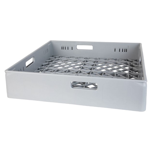 Diskkorg 50cm koppar & glas grå