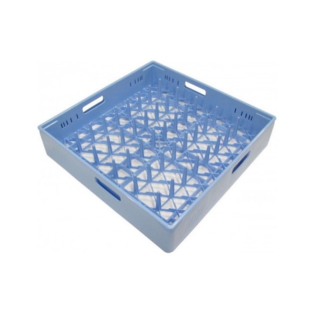 Diskkorg 50cm flata & djupa tallrikar ljusblå