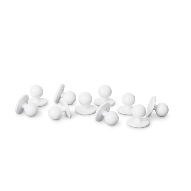 Kulknappar Segers vit 10st/ifp