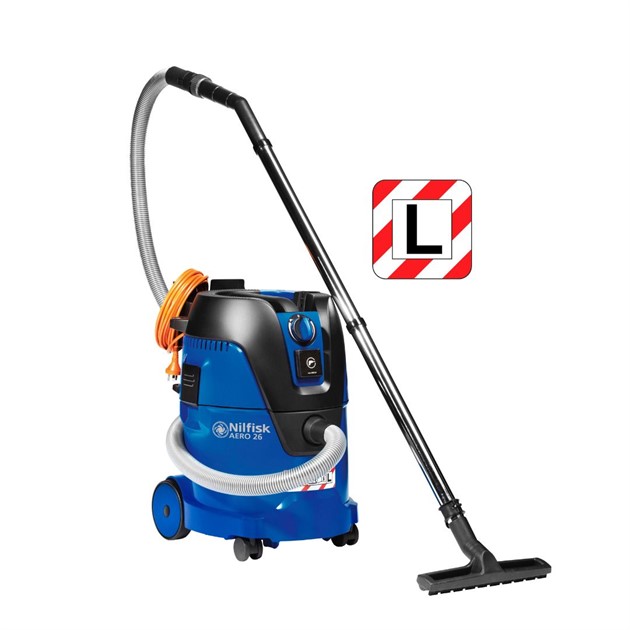 Våt- & torrdammsugare AERO Nilfisk 26-2L PC säkerhetsklassad