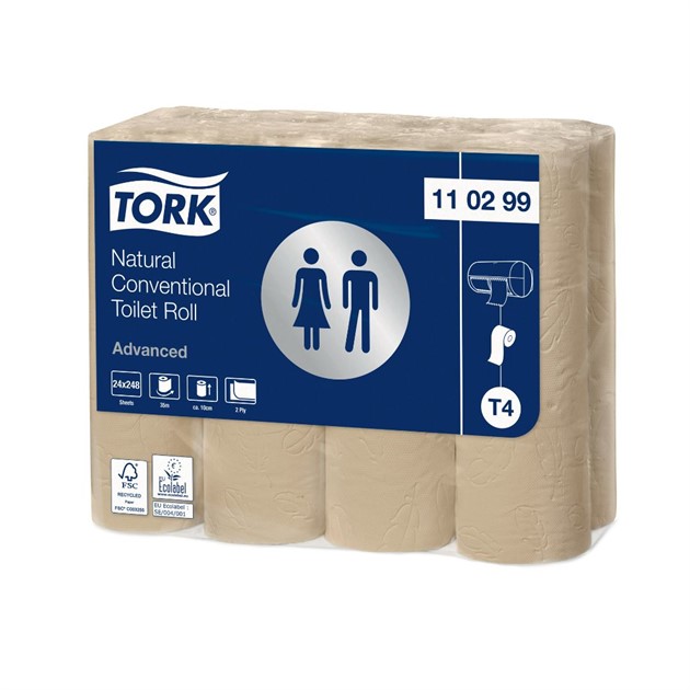 Toalettpapper T4 Tork 24rle/fp natur