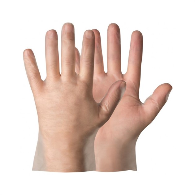 Skyddshandske TPE engångs 0092 puderfri 200st