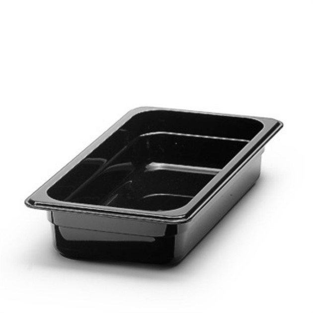 Kantin plast svart GN 1/3 65mm