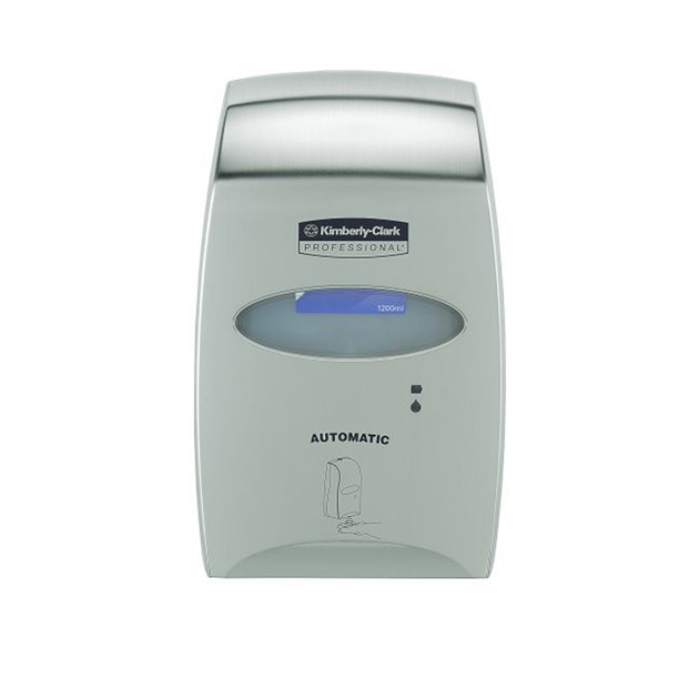 Dispenser elektronisk KCP för kassett 1,2 lit borstad metall