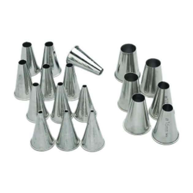 Rundtyllsats rostfri 12st/fp