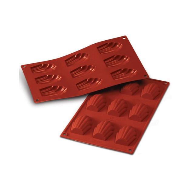 Siliconflex form Madeleine 68x45x17mm 9-fig