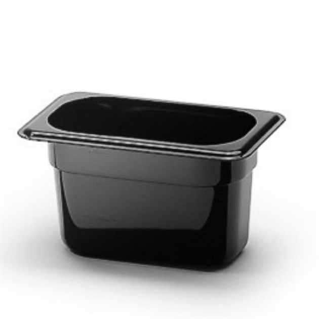 Kantin plast svart GN 1/9 100mm