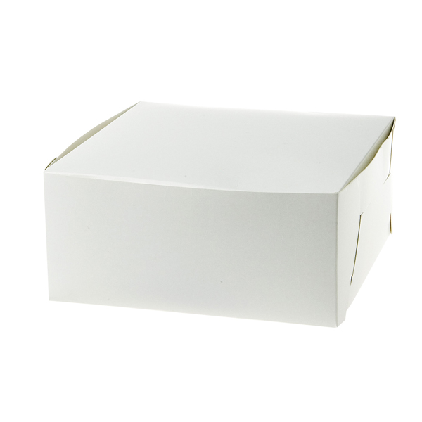 Bakelsekartong 22x22x10cm vit 200st/fp