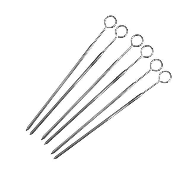 Grillspett rostfri 33cm 6st/fp