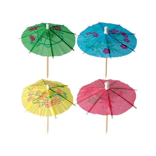 Drinkparasoll 10cm sort färger 144 st/fp