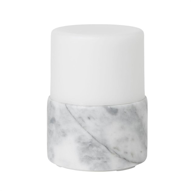 LED-ljushållare Bright Marmor höjd 10,5cm grantigrå