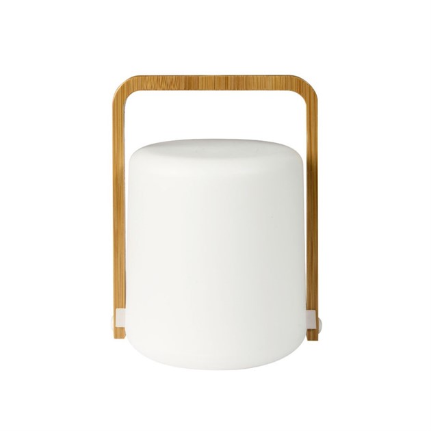 LED-ljushållare Sibling Bambu höjd 14,8cm vit