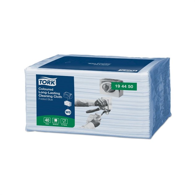 Rengöringsduk Tork W8 blå 40st/ifp