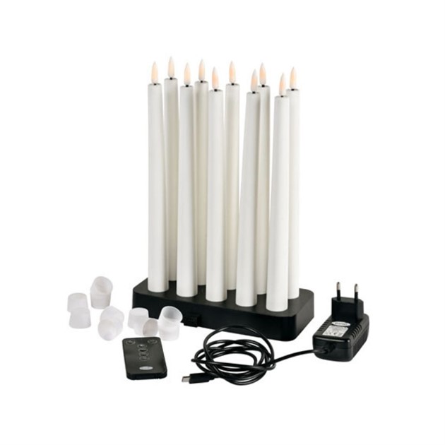 LED-ljus höga 10st med laddstation