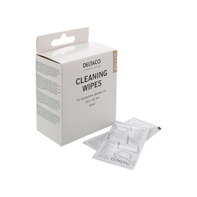 Rengöringsservett Deltaco våt multi 52st/fp