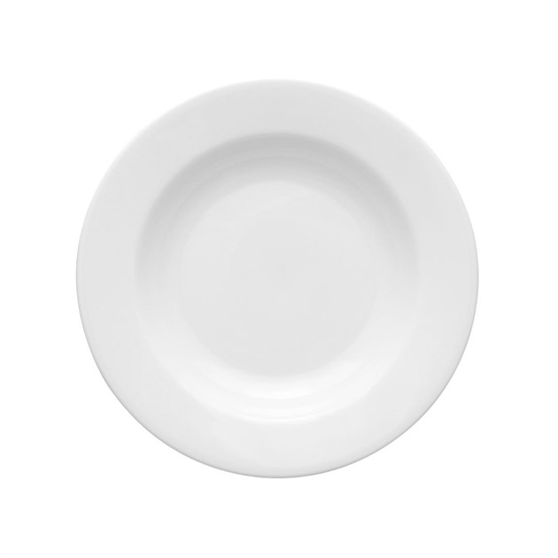 Tallrik djup Kaszub 24cm vit